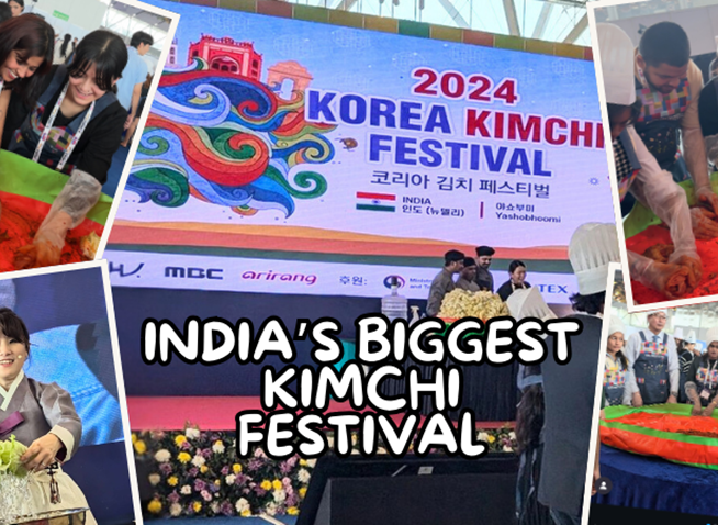 Marking Kimchi Day at India's biggest festival for condiment